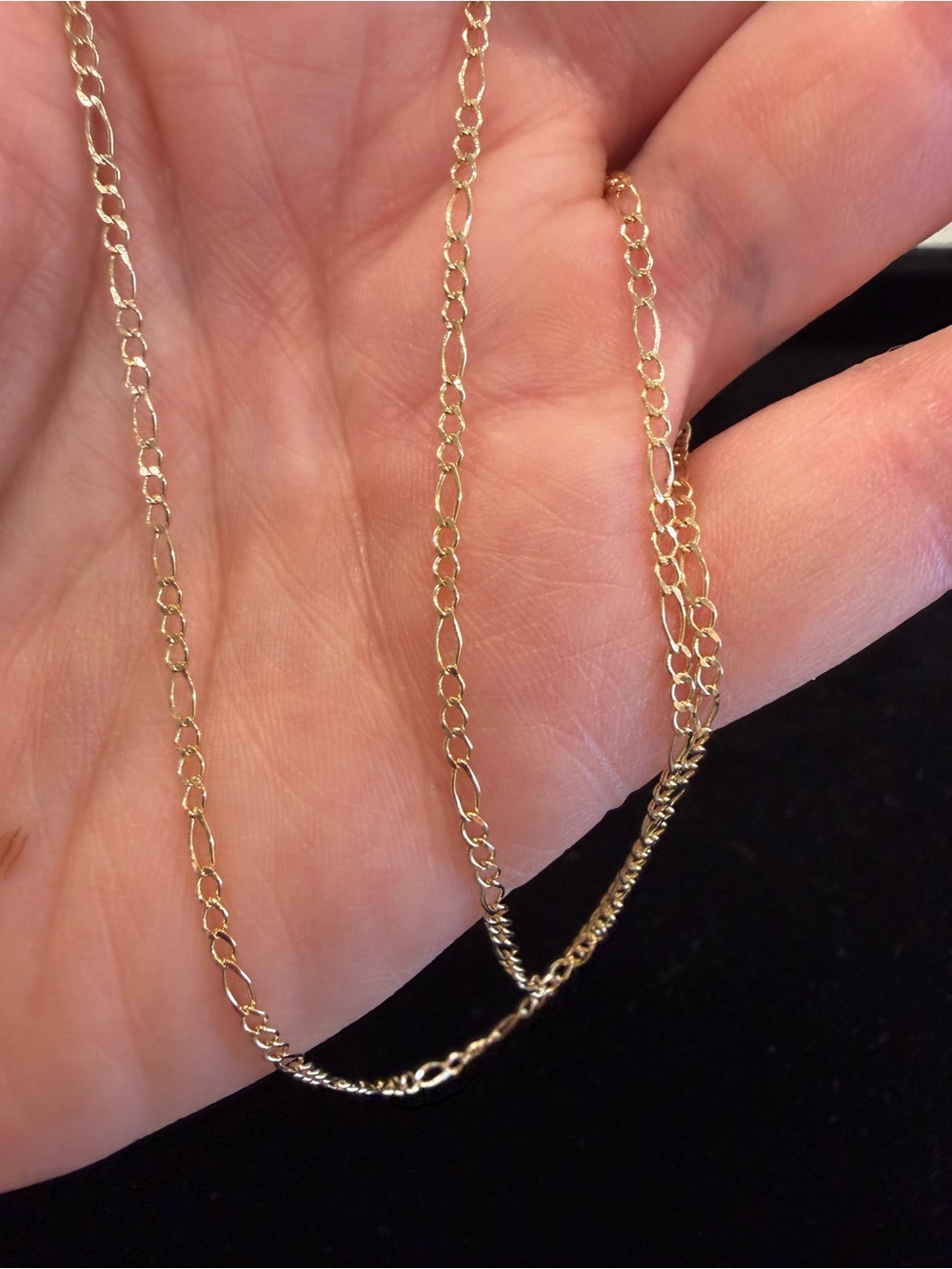 10k Yellow Gold 18 Inch 2mm Figaro Chain